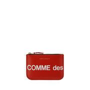 Comme Des Garçons Red Calf Leather Bos Taurus Wallet