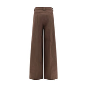 The Latest Brown Cotton Casual Pants