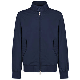 People Of Shibuya Blue Cotton Men Bomber Jacket