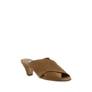 Casadei Brown Calf Leather Bos Taurus Platform Sandals