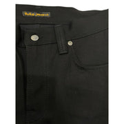 Nudie Jeans Black Cotton Jeans Denim