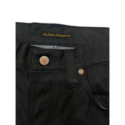 Nudie Jeans Black Cotton Jeans Denim