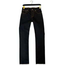 Nudie Jeans Black Cotton Jeans Denim