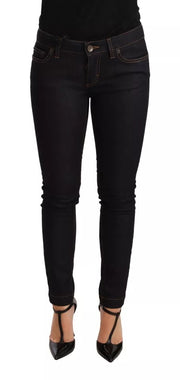 Dolce & Gabbana Blue Cotton Stretch Slim Fit Denim Jeans
