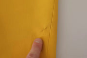Dolce & Gabbana Yellow Viscose Sleeveless Sheath Midi Dress