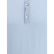 MooRER Light Blue Cotton Polo Shirt