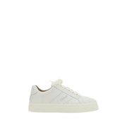 Chloé White Calf Leather Bos Taurus Low Top Sneakers
