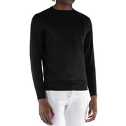 People Of Shibuya Black Cotton Crewneck Sweater for Men