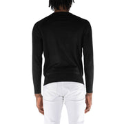 People Of Shibuya Black Cotton Crewneck Sweater for Men