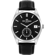 Ben Sherman Black Leather Dress Watch