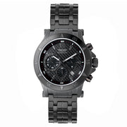 Bobroff Black Stainless Steel Dress Watch