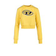 Diesel Yellow Cotton Sweatshirt