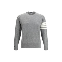 Thom Browne Gray Fleece Wool Sweatshirt