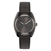 Adidas Black Leather Dress Watch
