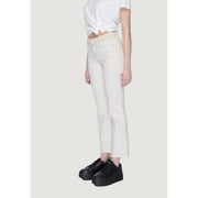 Vero Moda Beige Cotton Bootcut Jeans