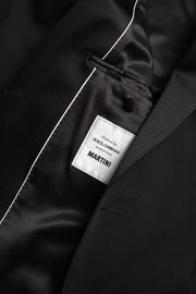 Dolce & Gabbana Black Wool Single Breasted MARTINI Blazerclothing
