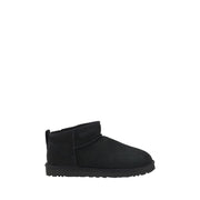 UGG Black Goatskin Ankle Boots
