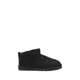 UGG Black Goatskin Ankle Boots