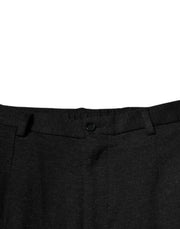 Dolce & Gabbana Black Viscose Cargo Men Casual Pants