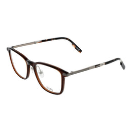 Ermenegildo Zegna Brown Plastic & Titanium Glasses (Frames)