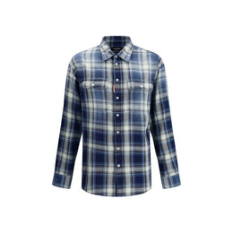 Dsquared² Blue Cotton Pattern Shirt