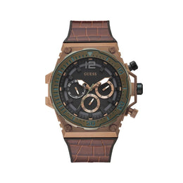 Guess Brown Synthetic Dress Watch