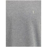 Saint Laurent Grey Cotton Oversized T-shirt