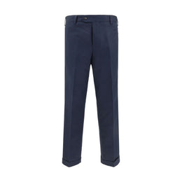 Germano Blue Cotton Casual Pants