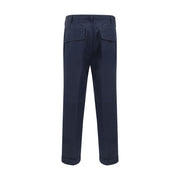 Germano Blue Cotton Casual Pants