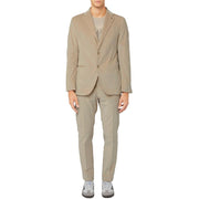 AT.P.CO Beige Cotton-Blend Mens Suit