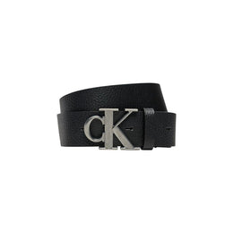 Calvin Klein Jeans Black Leather Regular Belt