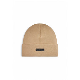 Calvin Klein Jeans Beige Recycled Polyester Cap (Baseball Hat)