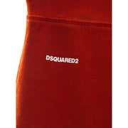 Dsquared² Red Cotton Athletic Pants