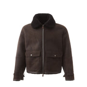 Lardini Brown Lambskin Clothing