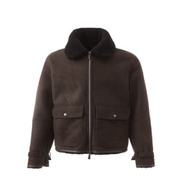 Lardini Brown Lambskin Clothing