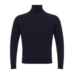 Colombo Blue Cashmere Turtleneck
