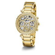 Guess Gold Stainless Steel Dress Watch