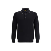 Svevo Black Cotton Polo Shirt
