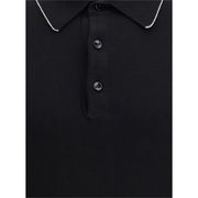 Svevo Black Cotton Polo Shirt