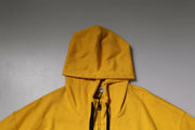 Dolce & Gabbana Yellow Logo Plaque Hooded Full Zip Sweater