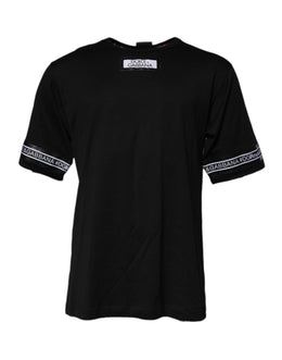 Dolce & Gabbana Black #DGMILLENNIALS Cotton Crew Neck T-shirt
