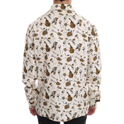 Dolce & Gabbana Multicolor Silk Pattern Shirt