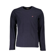 Napapijri Blue Cotton Long Sleeve T-Shirt