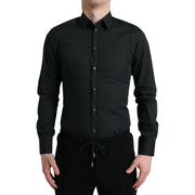 Dolce & Gabbana Black Cotton Dress Shirt