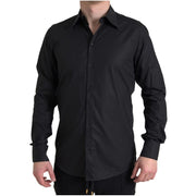 Dolce & Gabbana Black Cotton Dress Shirt
