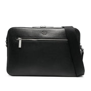 Baldinini Trend Black Calfskin Messenger Bag