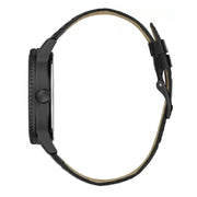 Guess Black Leather Dress Watch