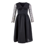 Lardini Black Polyester Cocktail Dress