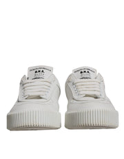 Dolce & Gabbana White Miami Leather Low Top Sneakers Shoes