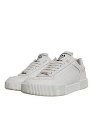 Dolce & Gabbana White Miami Leather Low Top Sneakers Shoes